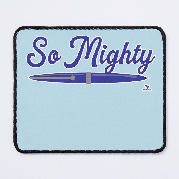 Item preview, So Mighty Author Blue Pen Statement Design designed and sold by mytshirtfort.
