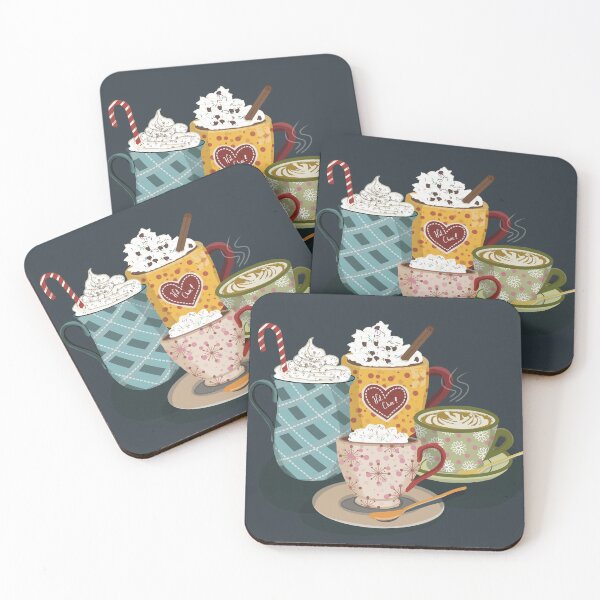 Item preview, Hot drinks illustration designed and sold by WMossDesigns.
