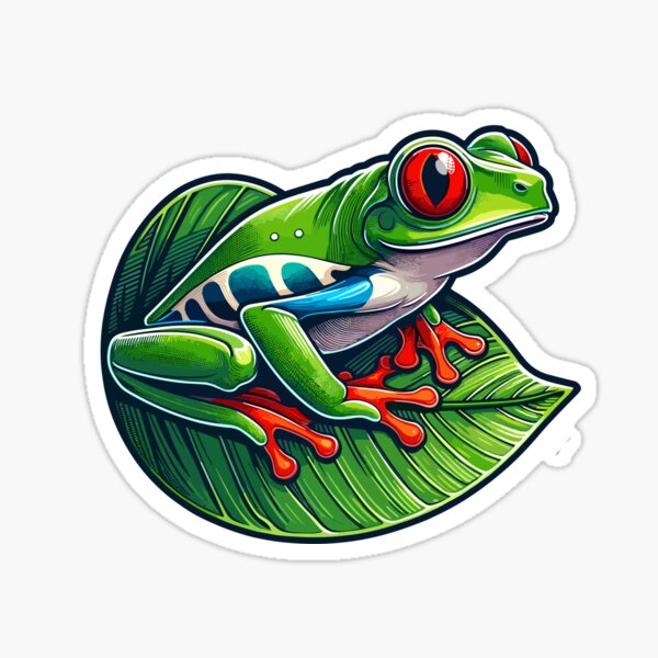 Item preview, red-eyed frog, Agalychnis callidryas designed and sold by landscapeworlds.