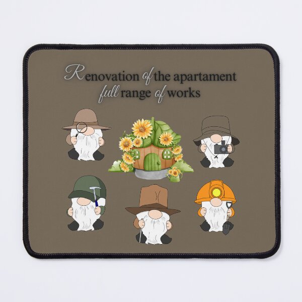 Item preview, Renovation of the apartment full range of works, Gnomes designed and sold by Cerulean-Shop.