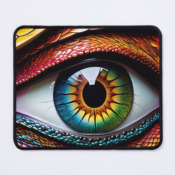 Item preview, Fantasy Eye With Dragon Scales Pattern designed and sold by TheArtOfPat.