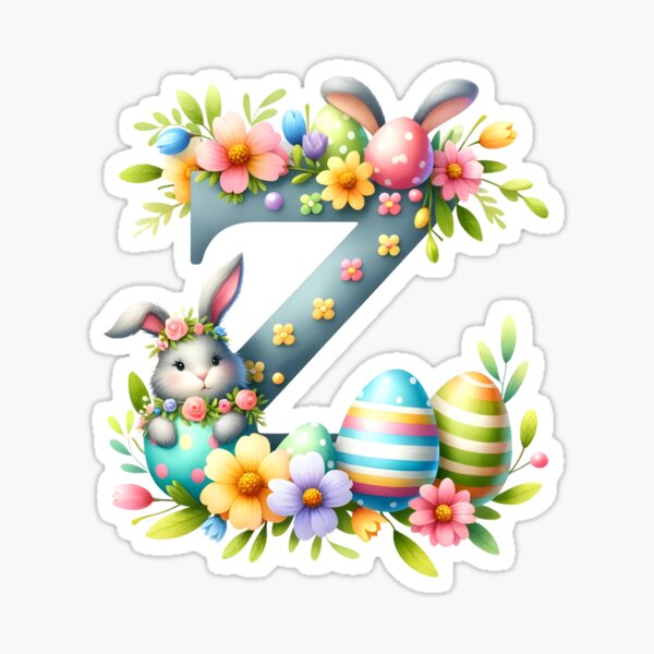 Item preview, Easter Watercolor Alphabet Z designed and sold by Magnuna.