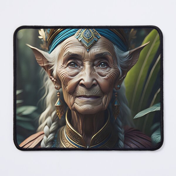Item preview, Wise Elder of the Jungle Elf Kingdom | AI Art designed and sold by marjessas-world.