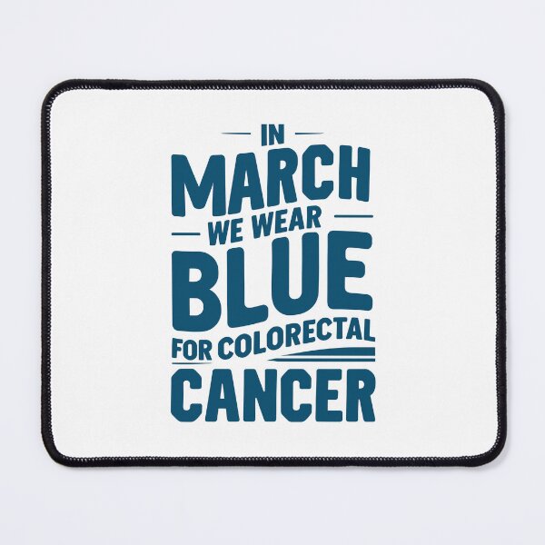 Item preview, In March We Wear Blue: Colorectal Cancer Awareness  designed and sold by QuantaPixel.