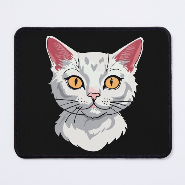 Item preview, White cat head designed and sold by Znikoma.