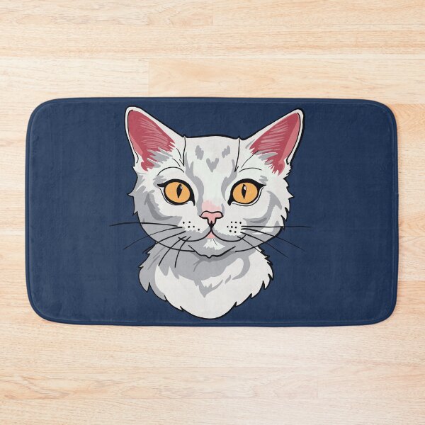 Item preview, White cat head designed and sold by Znikoma.