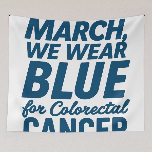Item preview, In March We Wear Blue: Colorectal Cancer Awareness  designed and sold by QuantaPixel.