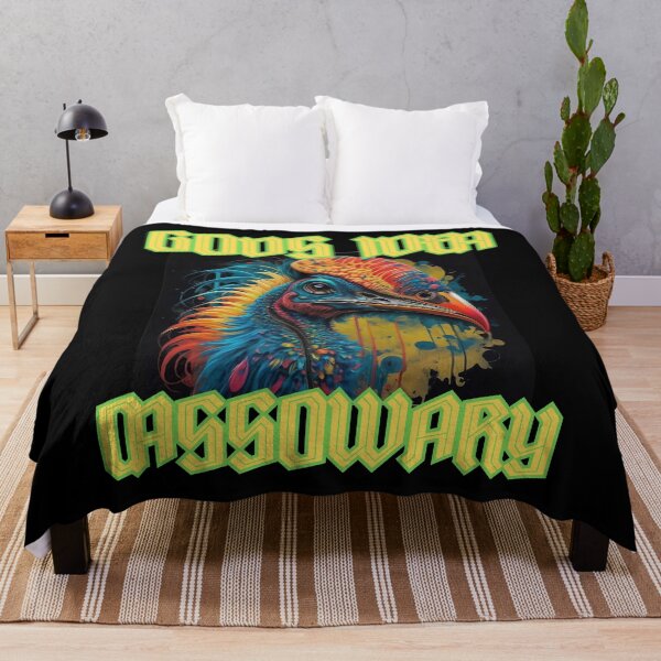 Item preview, Cassowary is Gods idea in cute australian happy van gogh style funny gifts designed and sold by thankful-loco.