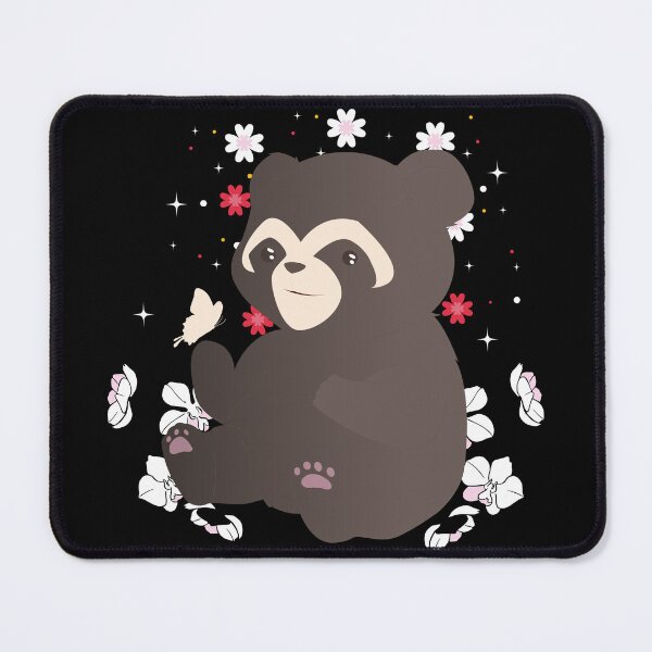 Item preview, Spectacled bear surrounded by flowers designed and sold by OriKone.