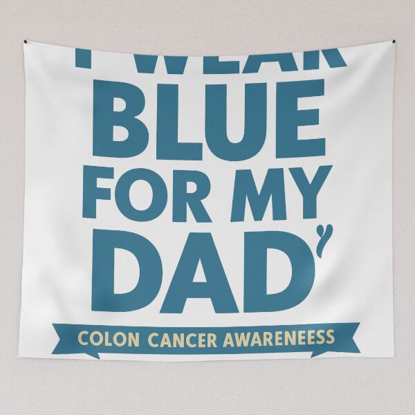 Item preview, I  Wear Blue for My Dad: Colorectal Cancer Awareness   designed and sold by QuantaPixel.
