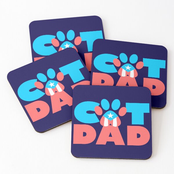 Item preview, Cat Dad Puerto Rico Flag Pet Paw Boricua designed and sold by byDarling.