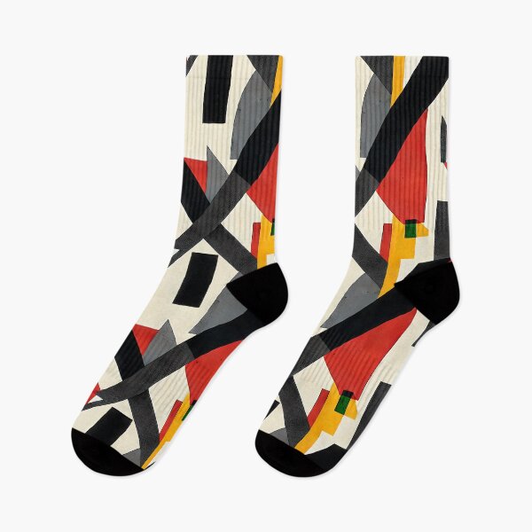 Item preview, Geometric shapes in pattern - Red, Yellow, Black. designed and sold by CushyNest.