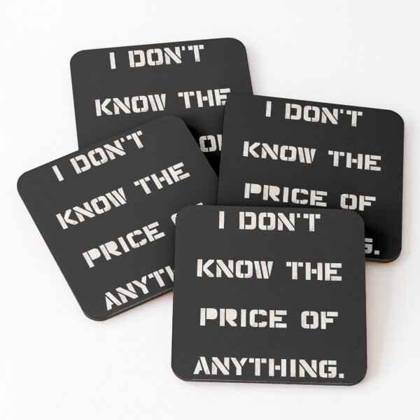 Item preview, "I Don't Know the Price of Anything" Humor Shirt designed and sold by AI-volution.