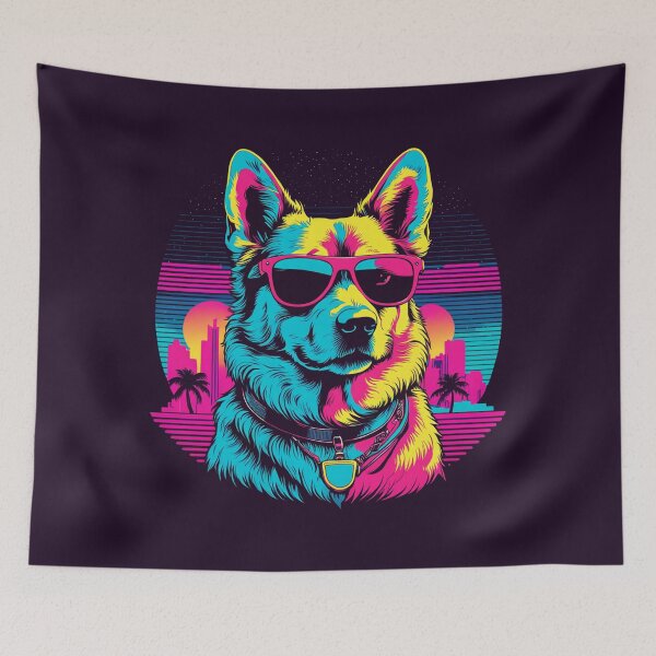 Item preview, When your little dog adopts glasses that are as unique as their pawprint on your heart. designed and sold by Pulsant  Paintings.