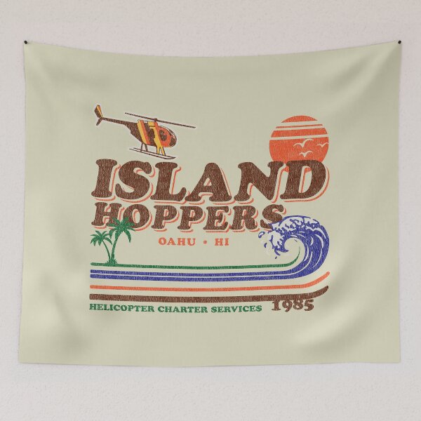Item preview, Island Hoppers Retro Magnum PI Worn Lts designed and sold by Alema Art.