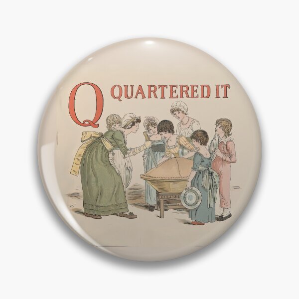 Item preview, A Apple Pie book illustration of  Q quartered it designed and sold by stevepaint.