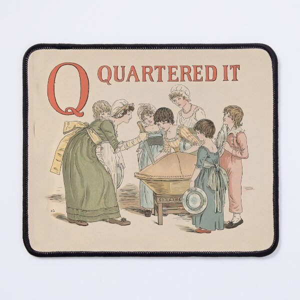 Item preview, A Apple Pie book illustration of  Q quartered it designed and sold by stevepaint.