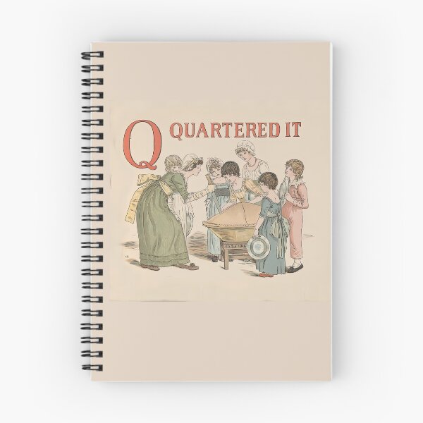 Item preview, A Apple Pie book illustration of  Q quartered it designed and sold by stevepaint.