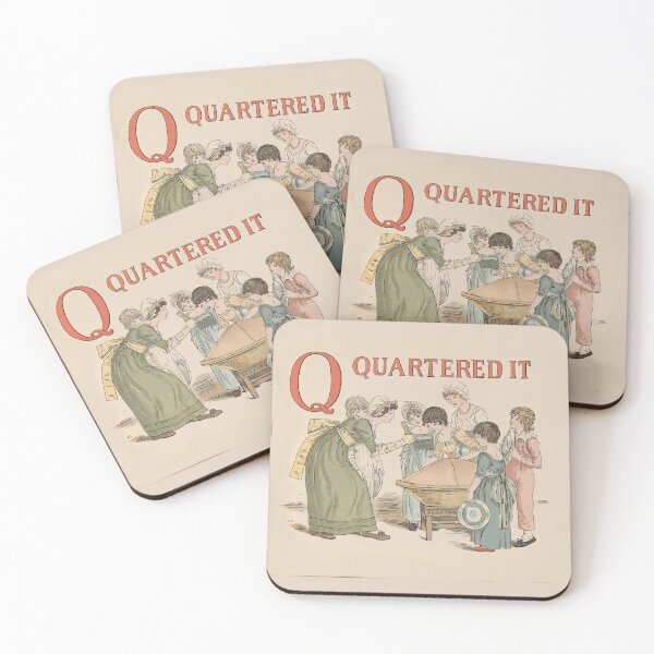 Item preview, A Apple Pie book illustration of  Q quartered it designed and sold by stevepaint.