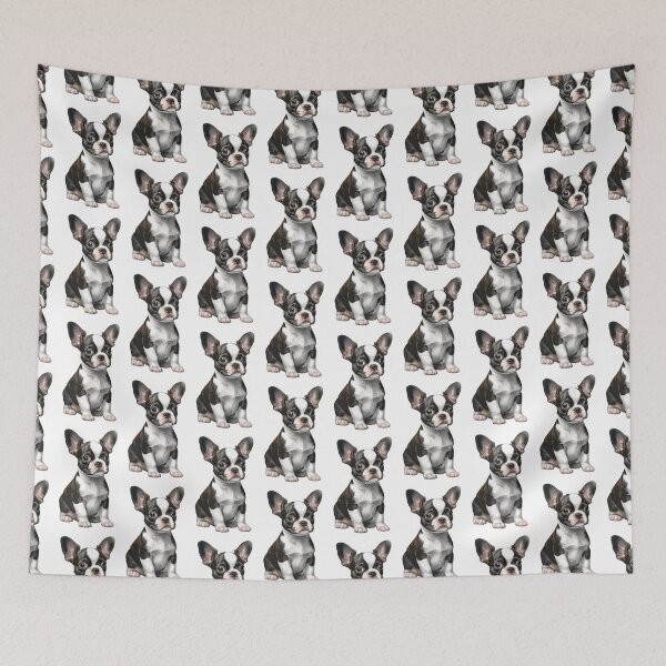 Item preview, Tiny Bostons sitting designed and sold by quoting.