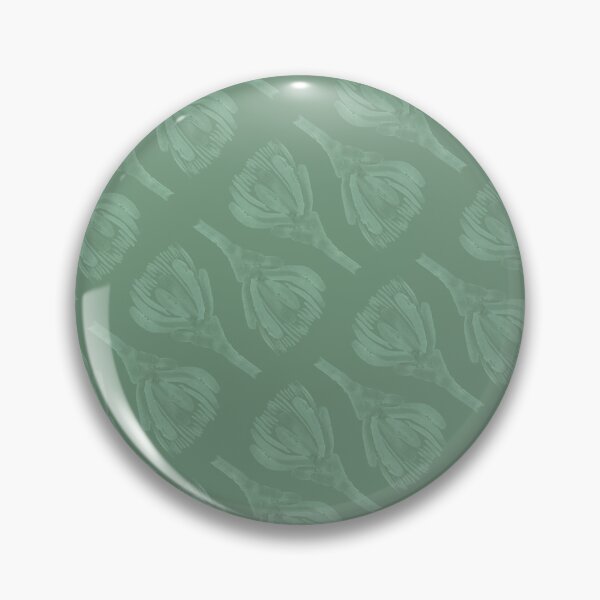 Item preview, Verdant Serenity: Moss Green Protea Buds Pattern designed and sold by Jay Dee Dearness.