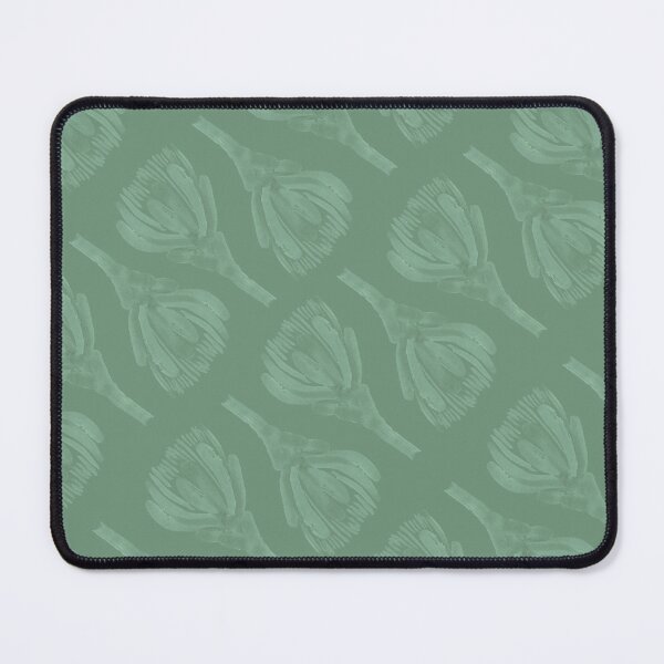 Item preview, Verdant Serenity: Moss Green Protea Buds Pattern designed and sold by Jay Dee Dearness.