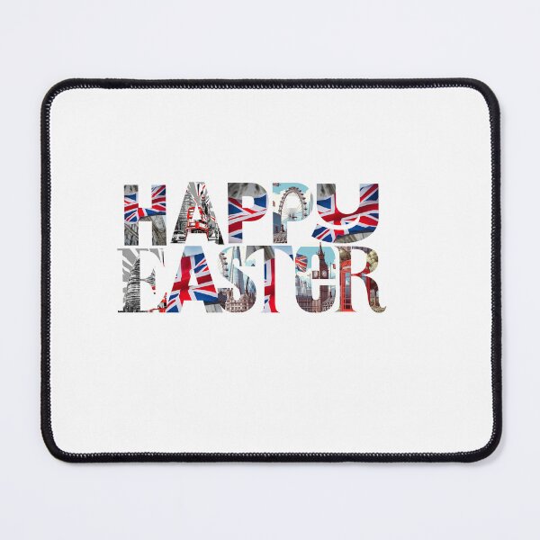 Item preview, Happy Easter London England Union Jack United Kingdom iconic buildings designed and sold by Coolparrotgirl.