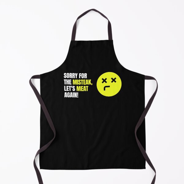 Item preview, Sorry for the misteak, let's meat again – funny quote designed and sold by smrcek.