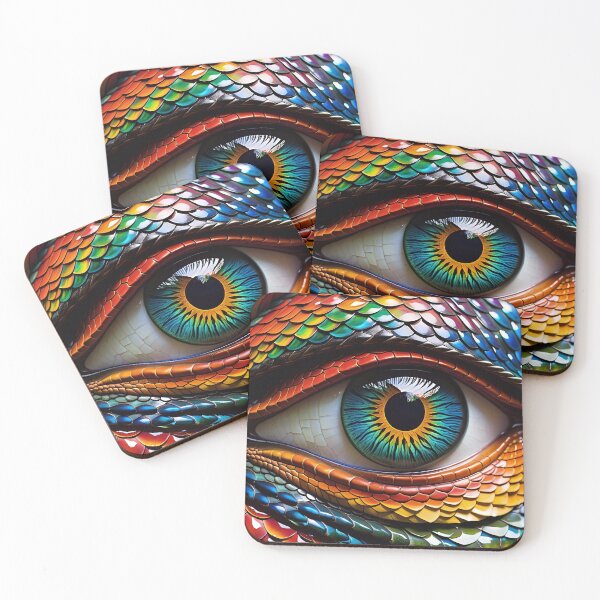 Item preview, Fantasy Eye With Dragon Scales Pattern designed and sold by TheArtOfPat.