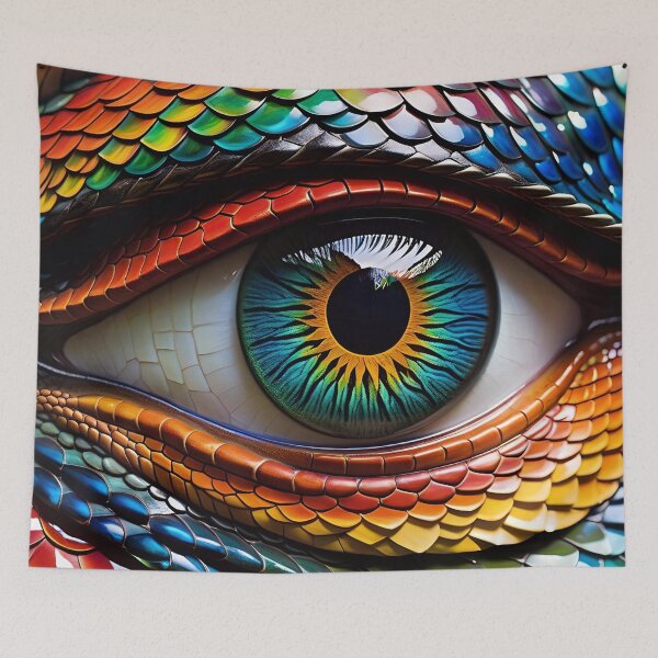 Item preview, Fantasy Eye With Dragon Scales Pattern designed and sold by TheArtOfPat.