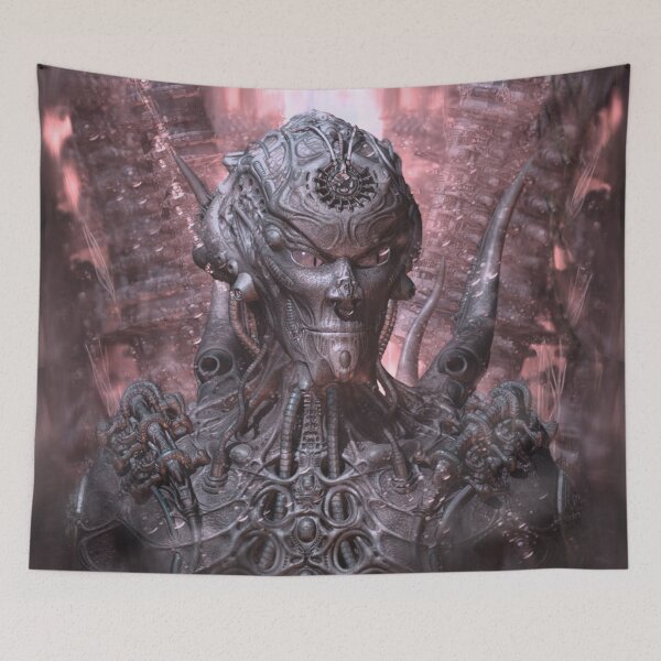 Item preview, Darkmen Fantasy Biomechanic 3D Illustration - Red Version designed and sold by KairoDesign.