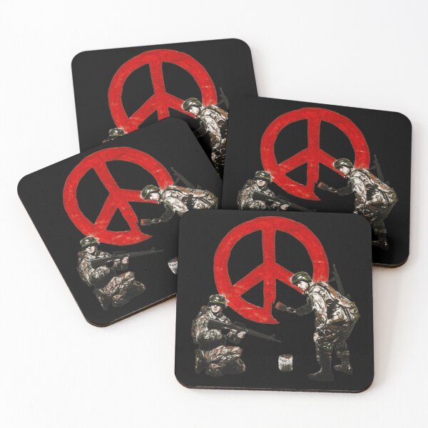 Item preview, banksy peace soliders designed and sold by martin max.