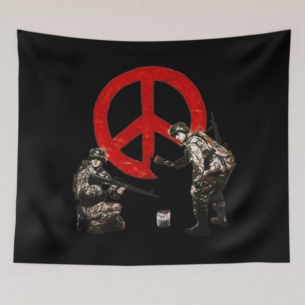 Item preview, banksy peace soliders designed and sold by martin max.