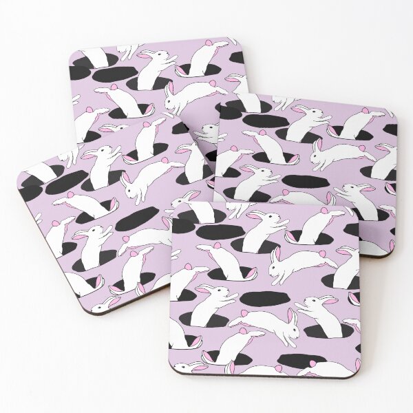Item preview, Busy bunnies in lilac designed and sold by ksillustrationart.
