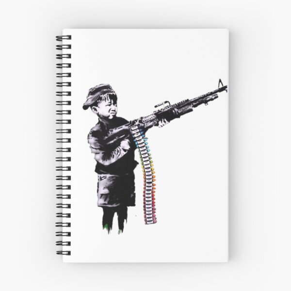 Item preview, kid with machinegun bansky designed and sold by martin max.