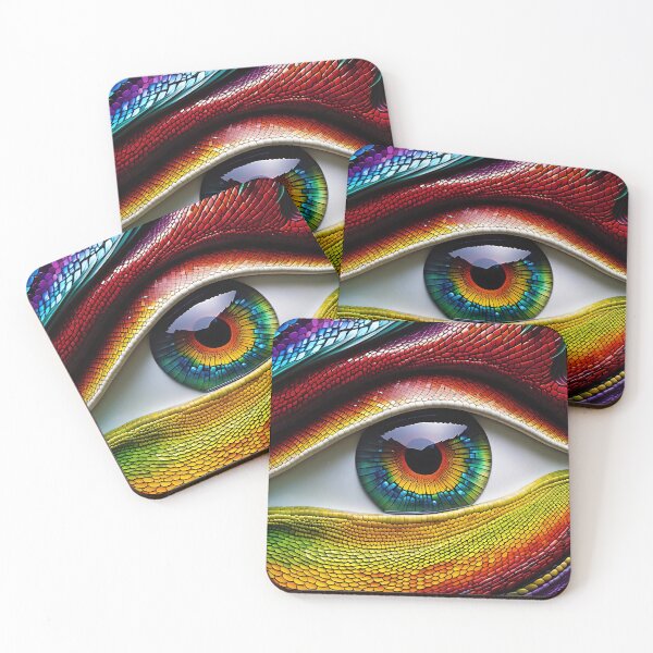 Item preview, Fantasy Eye With Dragon Scales Pattern designed and sold by TheArtOfPat.