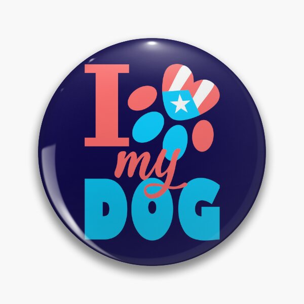 Item preview, I Love my Dog Puerto Rico Flag Pet Paw Boricua designed and sold by byDarling.