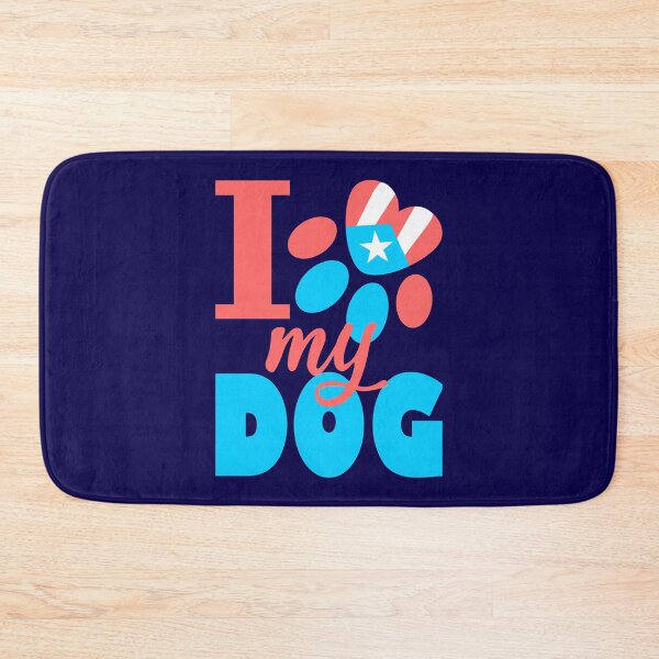Item preview, I Love my Dog Puerto Rico Flag Pet Paw Boricua designed and sold by byDarling.