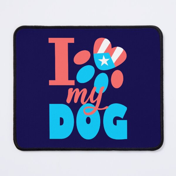 Item preview, I Love my Dog Puerto Rico Flag Pet Paw Boricua designed and sold by byDarling.