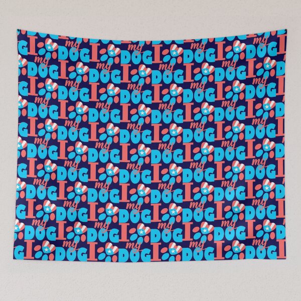 Item preview, I Love my Dog Puerto Rico Flag Pet Paw Boricua designed and sold by byDarling.