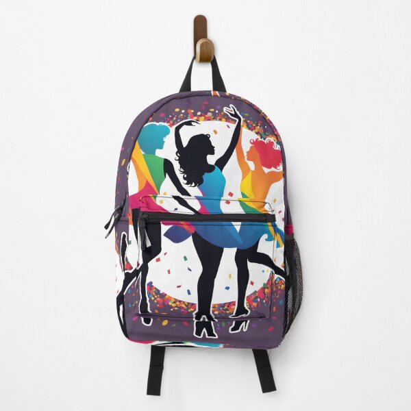 Item preview, Dance Fever: Vibrant Silhouettes with Colorful Confetti designed and sold by Chroma Artis.