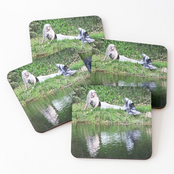 Item preview, Reflections of a Mermaid (mermaid at a still pond) designed and sold by TheMagicCrafter.