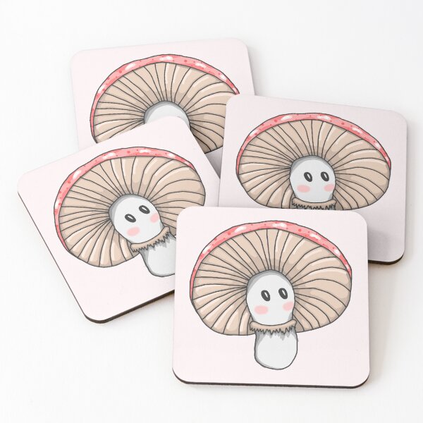 Item preview, Sweet pink mushroom designed and sold by blackygoldcat.