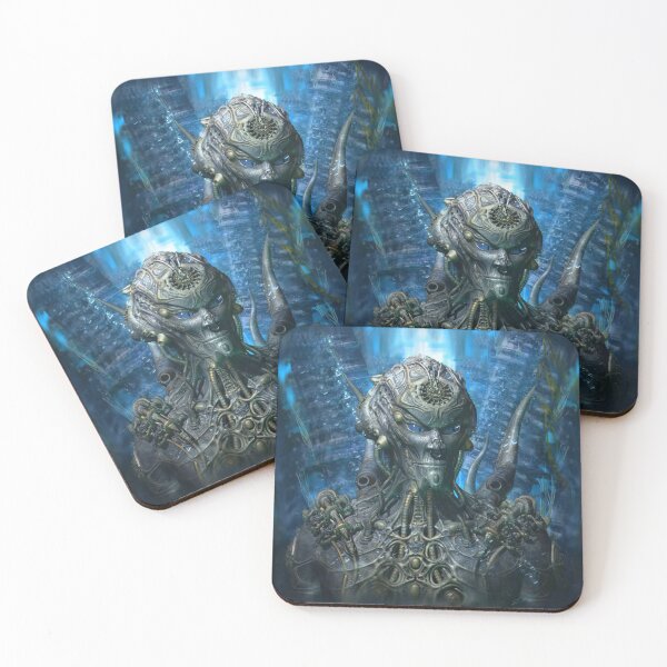 Item preview, Darkmen - Fantasy Biomechanic 3D Illustration - Blue Version designed and sold by KairoDesign.