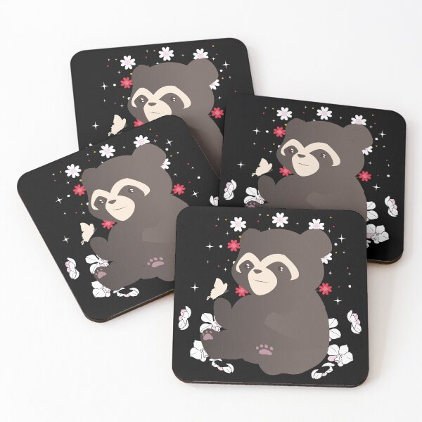 Item preview, Spectacled bear surrounded by flowers designed and sold by OriKone.