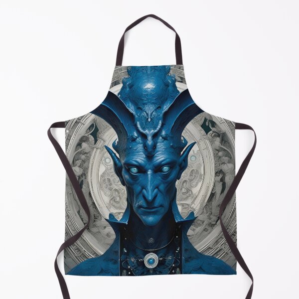 Item preview, Alien Diplomat in Blues - Sci Fi Fantasy Art designed and sold by Delerat7.