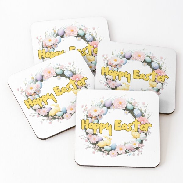 Item preview, Easter wreath happy easter designed and sold by Coolparrotgirl.