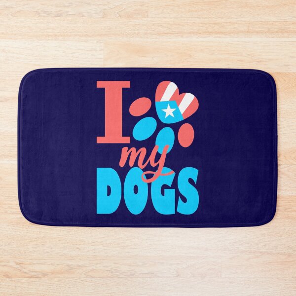 Item preview, I Love my Dogs Puerto Rico Flag Pet Paw Boricua designed and sold by byDarling.