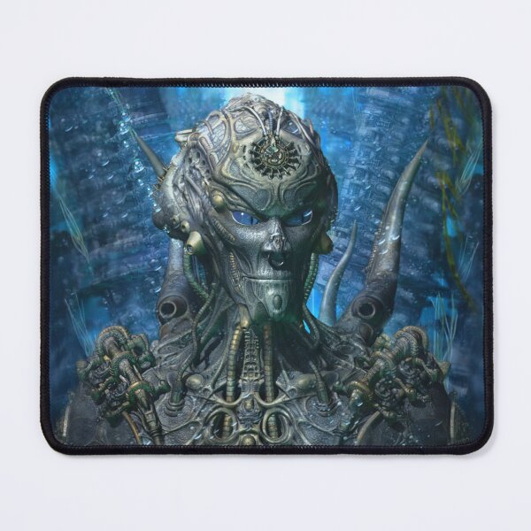 Item preview, Darkmen - Fantasy Biomechanic 3D Illustration - Blue Version designed and sold by KairoDesign.