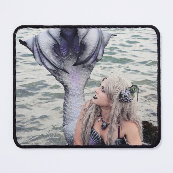 Item preview, Cute Mermaid Photo (looking at her tail and smiling) designed and sold by TheMagicCrafter.
